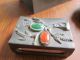 Arts & Crafts Smoking Set - With Semi - Precious Cabochons - 1920s/1930s Arts & Crafts Movement photo 3