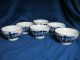 6 Korean Royal Seoul Rice/soup Bowls Blue & White Bowls photo 1