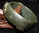 Chinese Old Hetian Bi Jade Carved Pair Of Cicada And Pair Of Fish Bracelet Bracelets photo 10