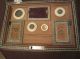 Antique Rare Sadeli Inlaid Ox Bone Jade Silver Sewing Kit Wood Handmade Box 1800 Boxes photo 5