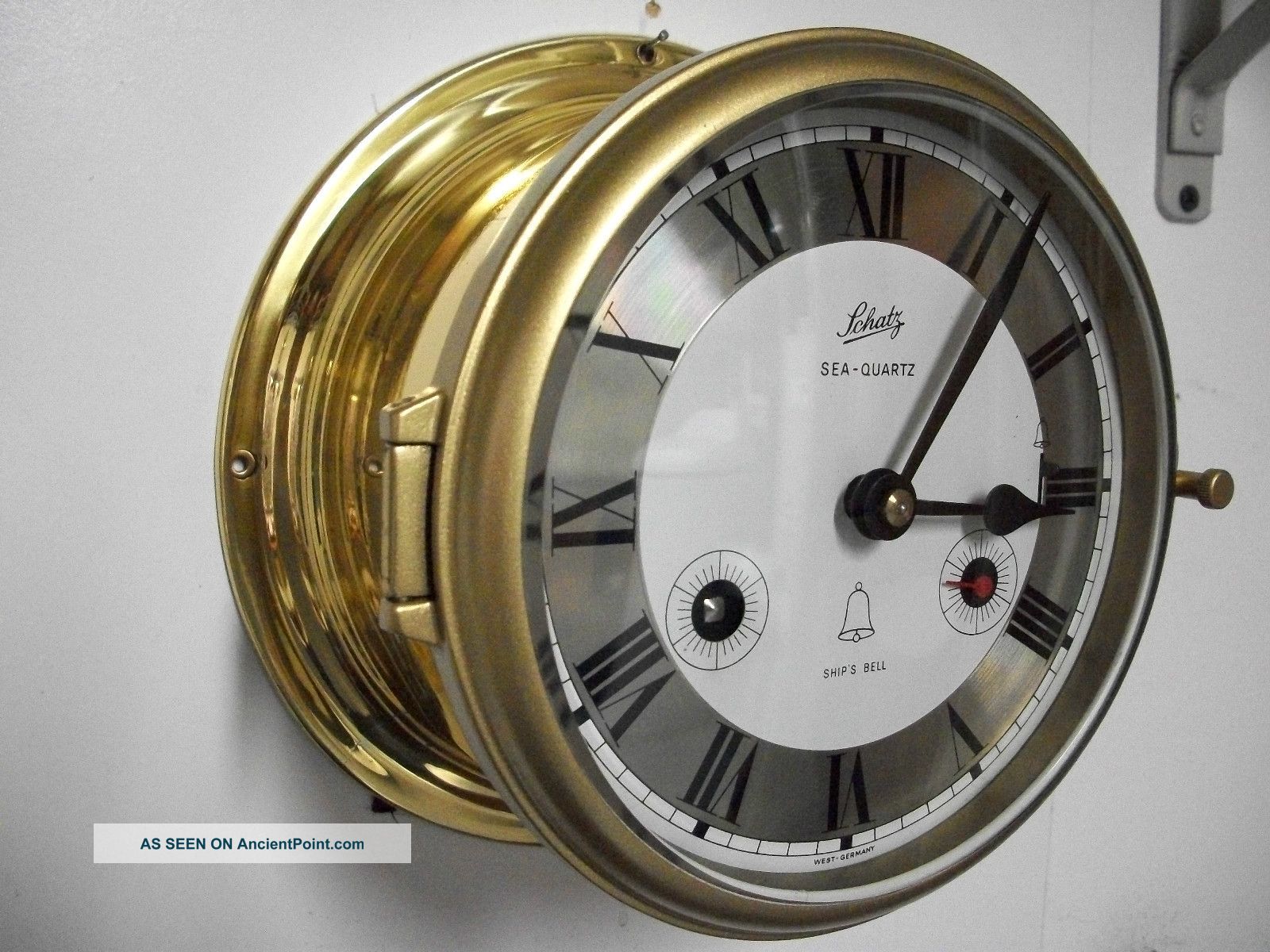 Vintage Schatz 8 Days Royal Mariner Sea Quartz Ships Clock Working