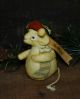 Primitive - Be Merry - Christmas Mouse - Fabric Mice / Ornament Primitives photo 2