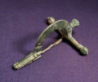 Fine Roman Bronze Crossbow Brooch / Fibula 1 photo
