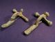 Two Roman Bronze Crossbow Brooch / Fibula Roman photo 1