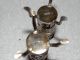 Antique Pair Chinese Export Silver Reticulated Vases 2.  75 
