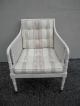 Mid - Century Hollywood Regencry Caned Tufted Side Chair 2740 Post-1950 photo 3