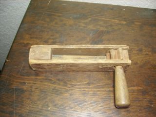 Antique Wooden Watchman ' S Rattle Police / Fire Alarm Noise Maker Med Size Old photo
