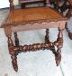 Exquisite Set Of 6 French Carved Antique Oak Louis Xiii Dining Chairs 1800-1899 photo 9