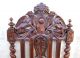 Exquisite Set Of 6 French Carved Antique Oak Louis Xiii Dining Chairs 1800-1899 photo 10