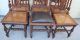 Exquisite Set Of 6 French Carved Antique Oak Louis Xiii Dining Chairs 1800-1899 photo 3