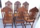Exquisite Set Of 6 French Carved Antique Oak Louis Xiii Dining Chairs 1800-1899 photo 6