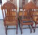 Exquisite Set Of 6 French Carved Antique Oak Louis Xiii Dining Chairs 1800-1899 photo 7