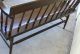 Lovely Painted English Antique Bench.  Made From Oak. 1900-1950 photo 6