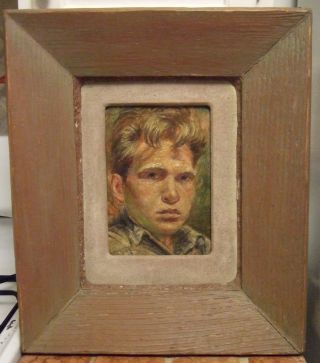 Robert Hodgell Self Portrait,  Midcentury Modern,  1950s,  Signed photo