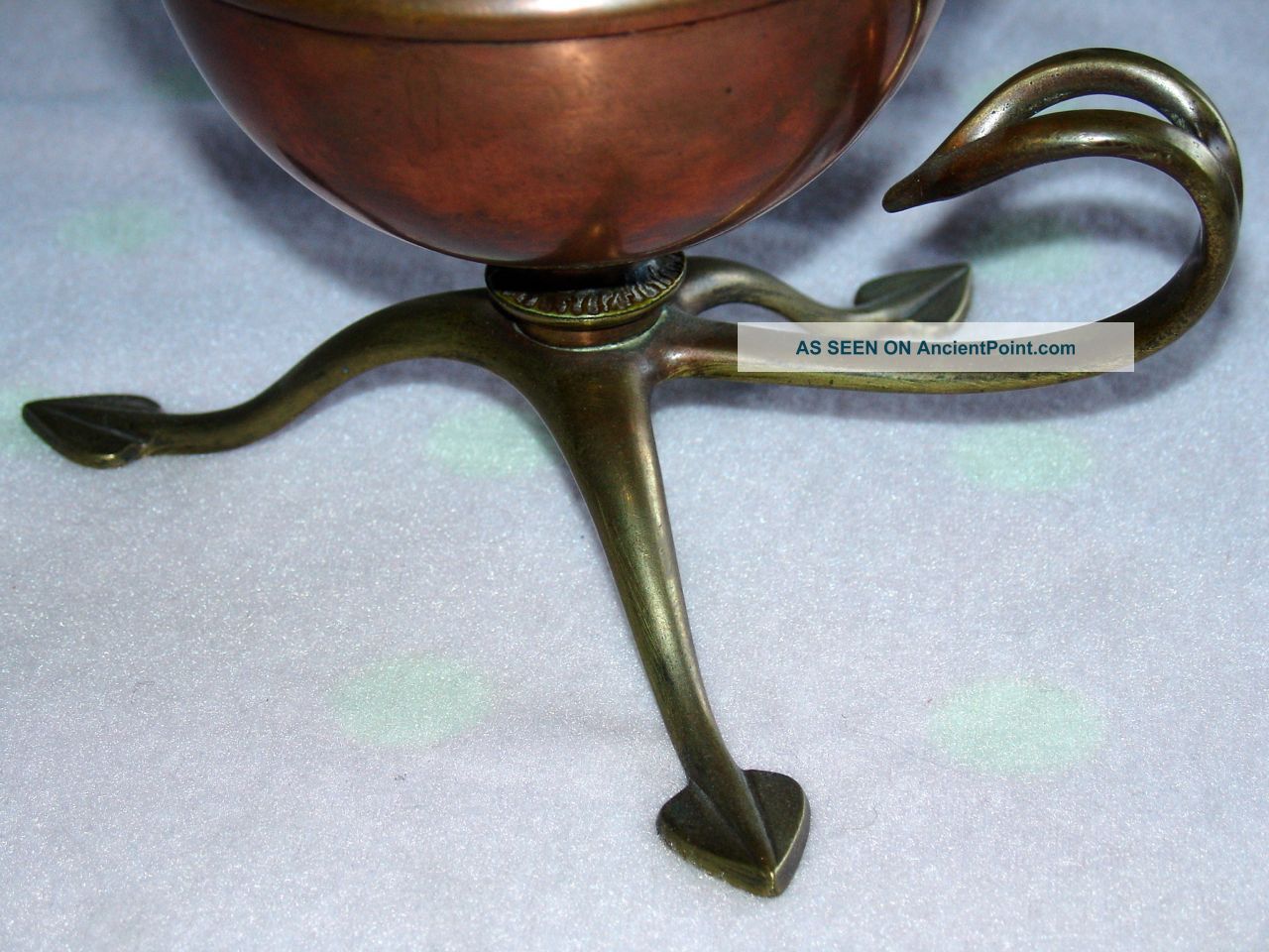 Art Nouveau Arts And Crafts Was Benson Copper And Brass Oil Lamp Arts & Crafts Movement photo