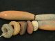 24 Neolithic Neolithique Fishnet Weights /beads - 6500 To 2000 Bp - Sahara Neolithic & Paleolithic photo 1
