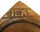 Antique Teapot Trivet Hand Carved Yew Wood Board Primitives photo 1