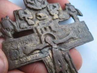 Ww1 Imperial Russian Orthodox Crucifix - Icon - 18th Century - Metal Detecting photo