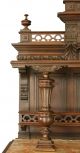 Antique French Renaissance Server/buffet,  Carved Walnut,  Marble Slab Top 1900-1950 photo 5