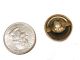 Antique Victorian Engraved Gold Filled Moss Agate Collar Lapel Pin/button Buttons photo 3