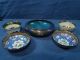 Grouping Of Antique Chinese Small Cloisonne Bowls And Plates,  Offered W/nr Bowls photo 7