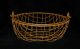 Primitive Rusty Wire Basket - - - Round W/ Handle Primitives photo 2