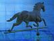 Antique Copper Weather Vane W/running Horse.  Near Perfect,  Never Cleaned Primitives photo 4