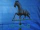 Antique Copper Weather Vane W/running Horse.  Near Perfect,  Never Cleaned Primitives photo 5