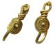 Gold Roman Earrings With Filigree 25mm 3.  75g R - 312 Roman photo 1