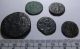5 Ancient Roman Coins,  Green Patina On 3,  Detail.  Good Start. Roman photo 1