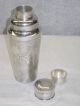Antique China Export Silver Cocktail Shaker,  Bamboo And Bird Asia photo 5