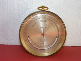 Ship ' S Barometer / Thermometer,  M28 + Broad Arrow By Adie Of London,  C.  1850 photo