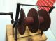 Antique Circa.  1880 Cast Iron And Wood Explosive Wire Wheel,  Very Rare Primitives photo 1
