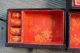 Antique Chinese Brass Bound Rosewood Four Drawer Jewelry Box W/ Carved Inserts Boxes photo 9