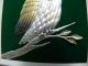 Finest Japanese Sterling Silver Owl In Relief By Takehiko Japan Amazing Details Other photo 1