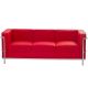 Modern Le Corbusier Sofa In Black White Red Or Tan Leather New Couch Mid-Century Modernism photo 1