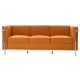 Modern Le Corbusier Sofa In Black White Red Or Tan Leather New Couch Mid-Century Modernism photo 3