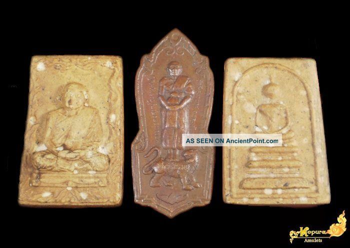 Set,  Phra Lp Khong Wat Wangsappros Thailand,  Thai Buddha Amulet. Amulets photo