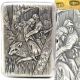 Antique Russian Solid Silver Cigarette Card Case Ivan The Prince & Wolf Odessa Sterling Silver (.925) photo 1