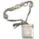 Antique Sterling Silver Albertina Fob Chain & Art Nouveau Vesta Case Bracelet Sterling Silver (.925) photo 1