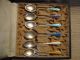 Set Of 6 Sterling & Enamel Demitasse Spoons O H Rasmussen Galasmed Tensberg Souvenir Spoons photo 9