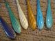 Set Of 6 Sterling & Enamel Demitasse Spoons O H Rasmussen Galasmed Tensberg Souvenir Spoons photo 1
