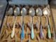 Set Of 6 Sterling & Enamel Demitasse Spoons O H Rasmussen Galasmed Tensberg Souvenir Spoons photo 8