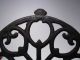 Vintage Round Cast Iron Trivet With Claw Feet Trivets photo 1