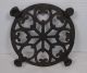 Vintage Round Cast Iron Trivet With Claw Feet Trivets photo 3