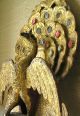 Antique Carved Lacquered Peacock/rrr Burma photo 2