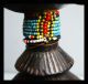 A Very Pretty Ethiopian Headrest Adorned With Glass Beads+engraving Other photo 1