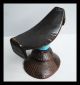 A Very Pretty Ethiopian Headrest Adorned With Glass Beads+engraving Other photo 5
