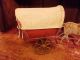 Antique Early 1900 ' S Gibbs Mechanical Walking Horse And Covered Wagon Pull Toy Primitives photo 10