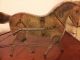 Antique Early 1900 ' S Gibbs Mechanical Walking Horse And Covered Wagon Pull Toy Primitives photo 4